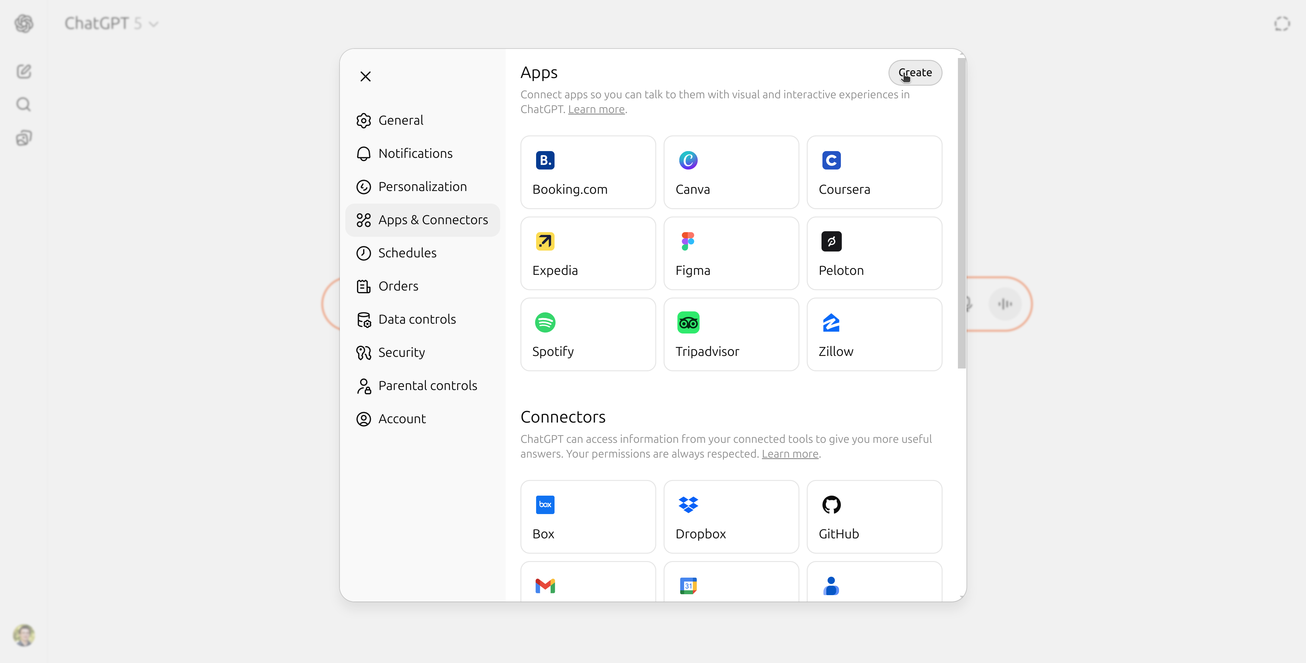 Create Connector Button